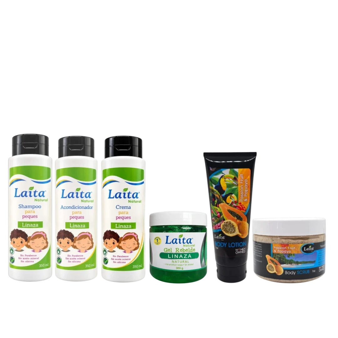 Kit Peques aloe máxima fijación + kit de maracuyá recuperación piel 2 kit peques extra fijacion kit laita spa maracuya scaled